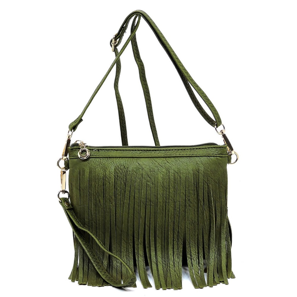 Magazine Cover Collage 3-in-1 Shoulder Bag Faux ve